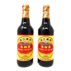 Pearl River Bridge Superior Light Soy Sauce Bottle, 16.9 Fl Oz (Pack of 2)