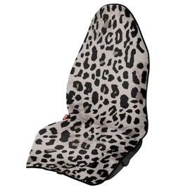 ZIATUBLES Leopard Print Car Seat Cover for Running Swimming Hiking Car Seat Towel Front Seat Only, Washable Waterproof Car Cushion Seat Cover from Food Sweat Dirt