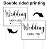 3 Pcs Double Sided Wedding Directional Signs 14.37 x 11.22