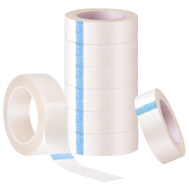 ANPUNAT 8 Rolls White Fabric Adhesive Lash Tape Makeup Tape for Eyelash Extensions (White, 0.47'' x 354'')