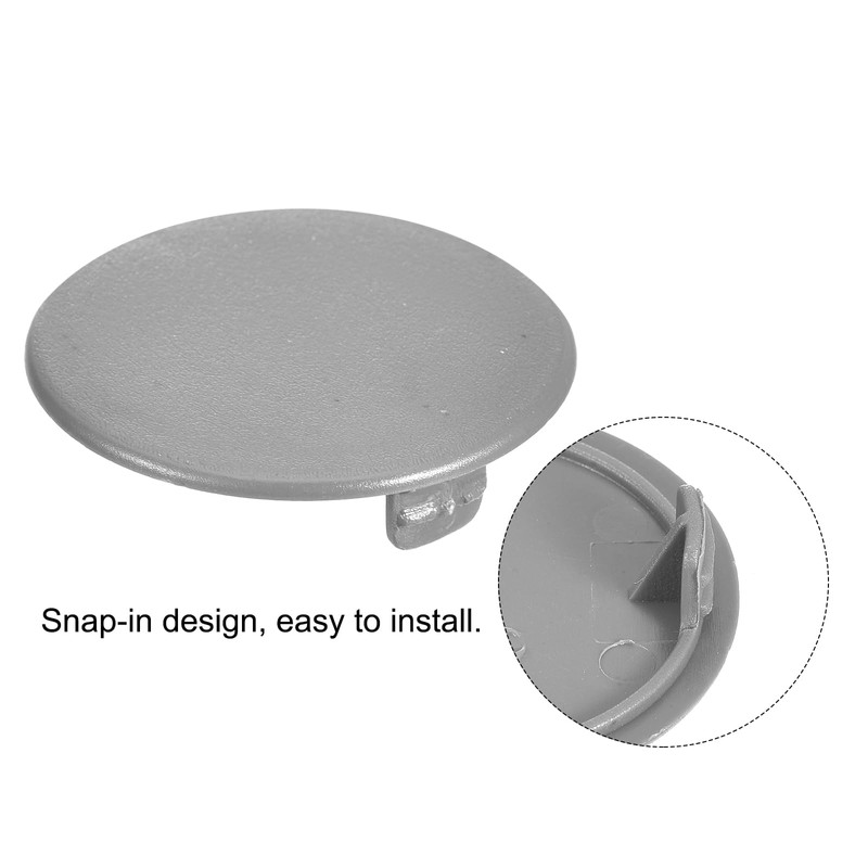 sourcing map 40Pcs Hinge Hole Covers, 35mm(1 3/8") Dia Plastic