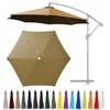 GLDDFDG 9Ft 6 Ribs Patio Umbrella Replacement Canopy (Canopy only),