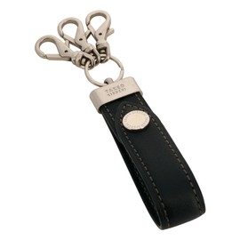 Takeokikuchi 728611 Men's Key Holder, Genuine Leather, Max, Key Hook, Brand, Belt Loop, Brand, Gentleman's Cowhide Leather, [07] Navy