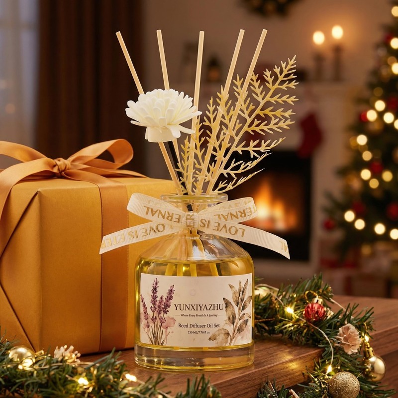 YUNXIYAZHU Reed Diffuser Lavender 7.78 fl oz Calming Home Fragrance