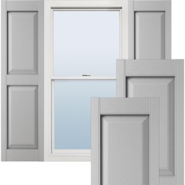 Ekena Millwork LP2C14X04200PG Custom Two Equal Panels, Raised PanelShutter (Per Pair)14 1/2"W x 42"HPaintable
