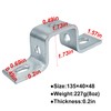 6 Packs 5 Hole U Shaped Strut Connector Bracket U