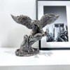 Hosoncovy Small Eagle Figurine Ornament Resin Eagle Sculpture Eagle Statue