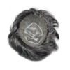 LYRICAL HAIR Toupee for Men All Poly Skin Hairpieces Black