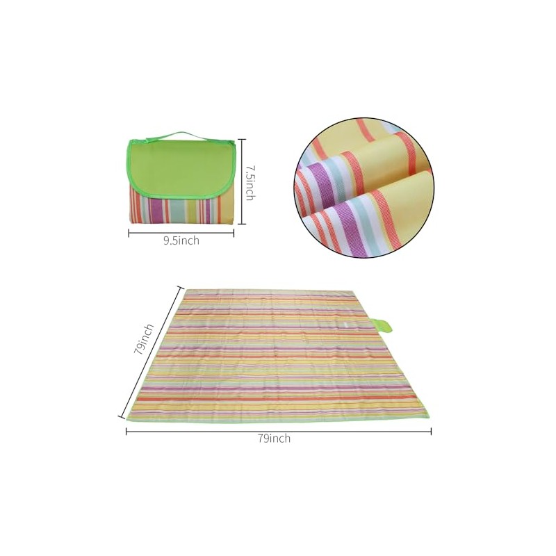 DBOO Large Waterproof Picnic Blanket 200 x 200 m Picnic