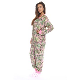 Just Love Adult Onesie -Leopard Foil-Large