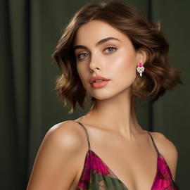 ATIMIGO Rhinestone Cluster Drop Earrings Elegant Crystal Statement Earrings Bridal Wedding Prom Earrings for Women