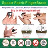IRUFA,FS-OS-10,3D Breathable Elastic Fabric Finger support, Splint, Brace Sleeve Stabilizers