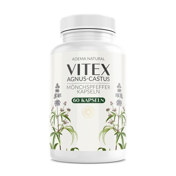 ADEMA NATURAL® Mönchspfeffer hochdosiert – Vitex Agnus Catus Extrakt 10mg