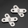 Housoutil Cabinet Door Hinges 20pcs Rotating Hinges Door Pivot Hinge