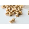 redchocol8® Light Brown Wooden Push Pins (A pack of 25