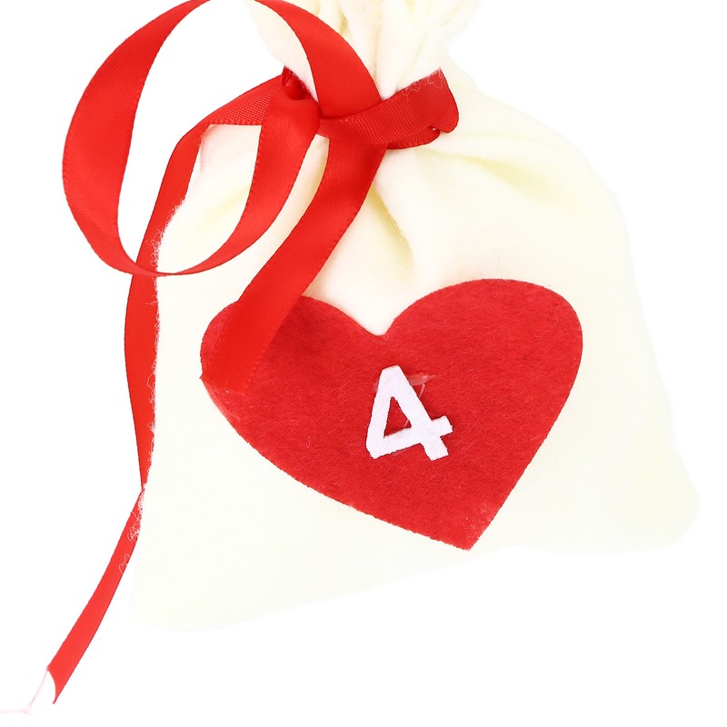 Christmas Advent Calendar Bags 31 Days Hanging Countdown Felt Gift