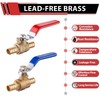 (Pack of 2) EFIELD 1/2 Inch Pex Brass Full Port