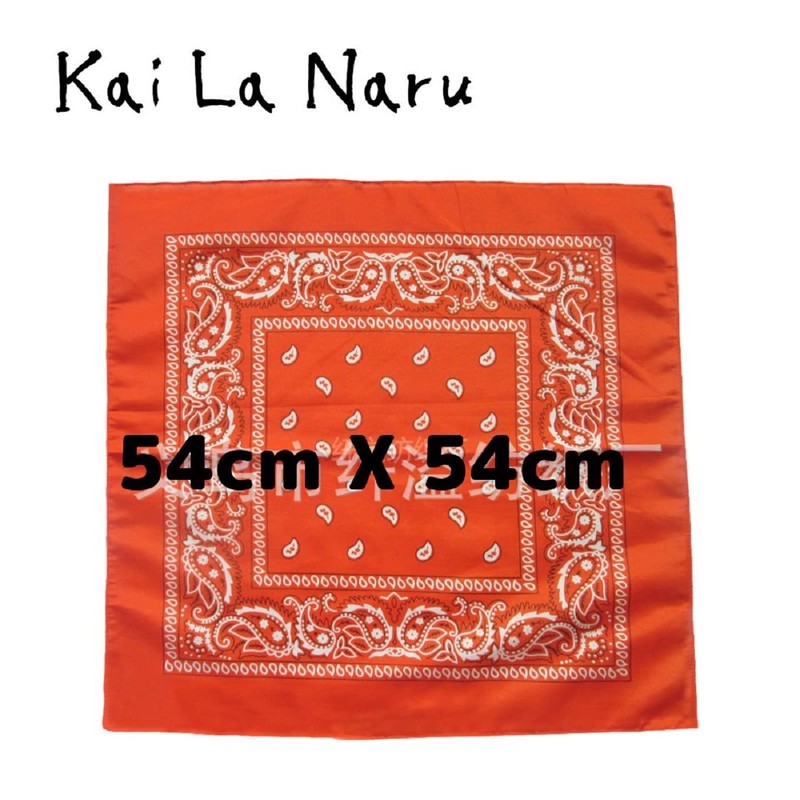 [Kai La Nalu] Bandana, 3 Color Set, Large Handkerchief, Lunch