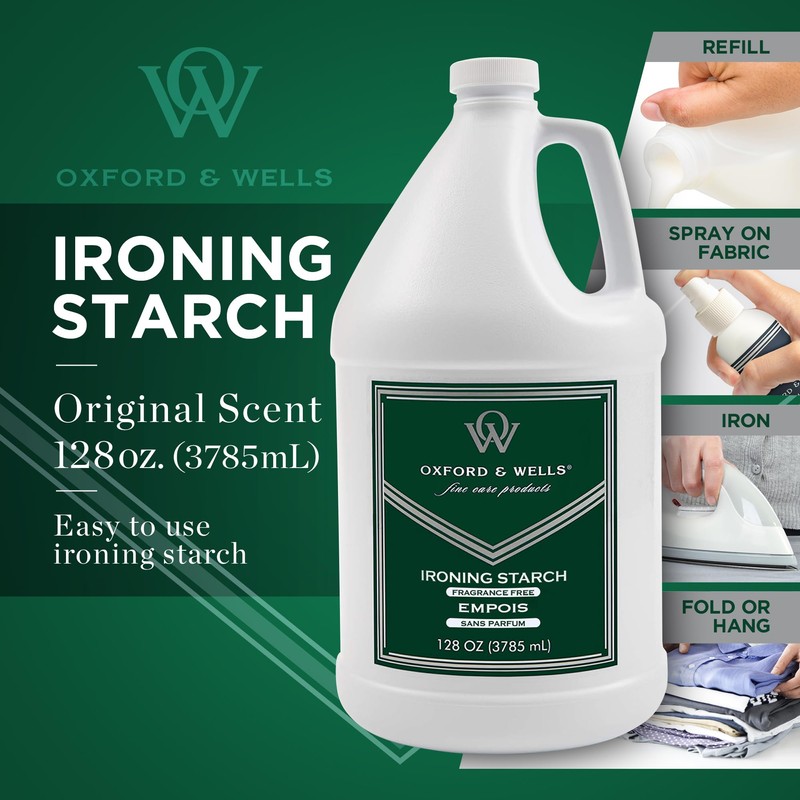 Oxford & Wells Premium Wrinkle Releaser Spray Starch - Ironing