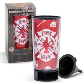 Fire Fighter Spit Bud Portable Spittoon with Can Opener: The Ultimate Spill-Proof Spitter by Spitbud