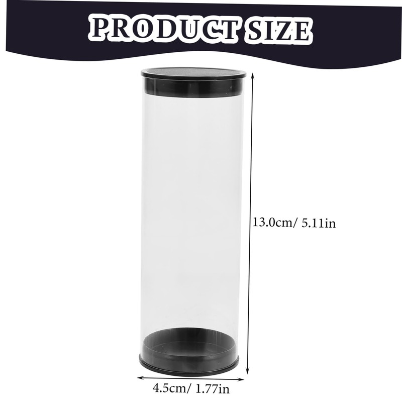 VICASKY 2Pcs Golf Ball Tube Transparent Plastic Holder for Golf