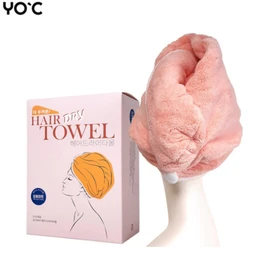 YO'C 150g-High Dense Microfiber Hair Dry Towel 1ea, Color:Navy