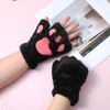 Cat Paw Gloves 2 Pair Fingerless Furry Cats Paw Cat
