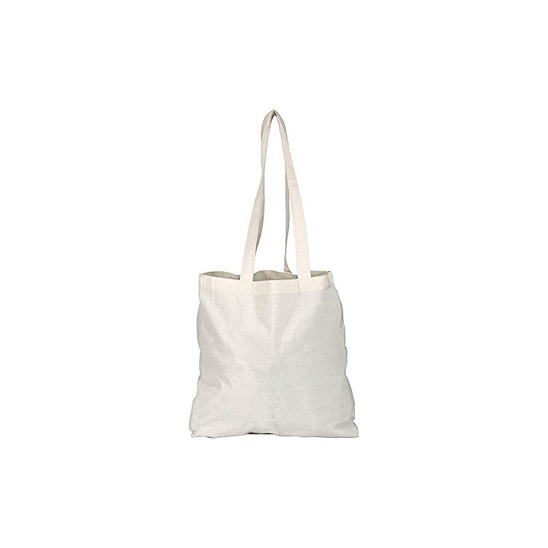 eBuyGB Pack of 3 Cotton Shopper Canvas & Beach Tote