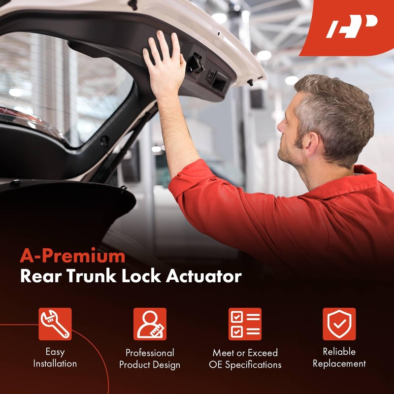 A-Premium Trunk Latch Compatible with Hyundai Accent 2011-2017 Sedan, Rear