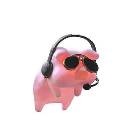 LKAHG Car Rear View Mirror Ornament, Lucky Piggy Vehicle Rearview Center Screen Charm, Cute Pig Automotive Interior Dashboard Decoration Accessories, Universal for SUV, Sedan, Truck