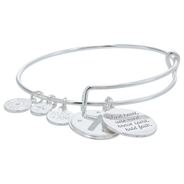 Alex and Ani Faith and Cross Slider Charm Expandable Wire