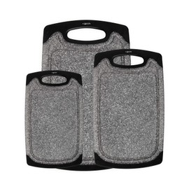 Famiry Reversible Cutting Board Set Of 3, Plastic Chopping Board For K