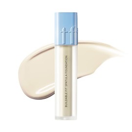 TFIT Buildable Fit Spatula Foundation, Espátula Incorportada, Cobertura Modulable, Larga Duración, Textura Ligera, Semimate, Maquillaje Coreano (G1.5 