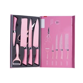 Knife Set,Kitchen Knife Set,Kitchen Decor,Knife Block Set,Colorful 6 Piece Stainless Steel Knife Set with Ergonomic Handle for Cutting,Multifunctional Chef Knives