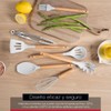 Cookify Juego de Utensilios de Cocina Silicona y Madera 12