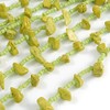 Avalaya Long Layered Multistrand Lime Green Glass Bead and Semiprecious