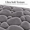 3D Cobblestone Embossed Bathroom Mat Quick Dry Absorbent Floor Rug