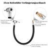 Valve Extension Set 35 cm Tyre Inflator Hose with 2