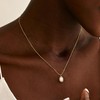 Gold Necklace for Women,Dainty 14k Gold Plated Pearl Pendant Necklace