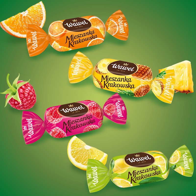 Wawel Mieszanka Krakowska Chocolate Coated Jelly Sweets (1000g)