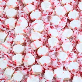 Peppermint Flavored Salt Water Taffy Individually Wrapped- Old Fashioned Saltwater Taffy Bulk, by Queen City Candy Cave (2.5 Pound)