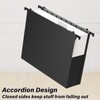 Ansook Plastic Hanging File Folders Letter Size,Heavy Duty 3" Expandable