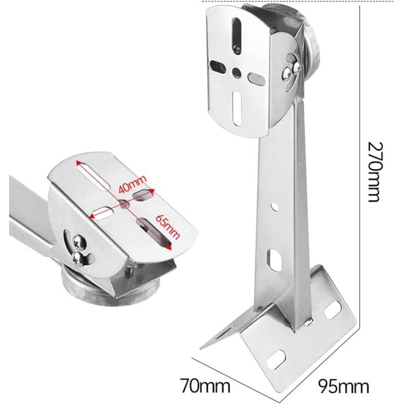 Coolotic Security Camera Housing Bracket Mounting Hardware Pole Cylinder Square