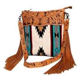 American Darling Large Crossbody Hair On Genuine Leather Western Women Bag Handbag Purse | Cute