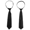 2PCS Boys Pre-tied Adjustable Ties Youth Pre-tied Neckties Adjustable Neck