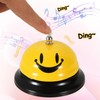8PCS Call Bell Service Bell for Desk, Smile Face Desk
