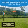 20FT Outdoor Volleyball Net Set System for Backyard Beach with