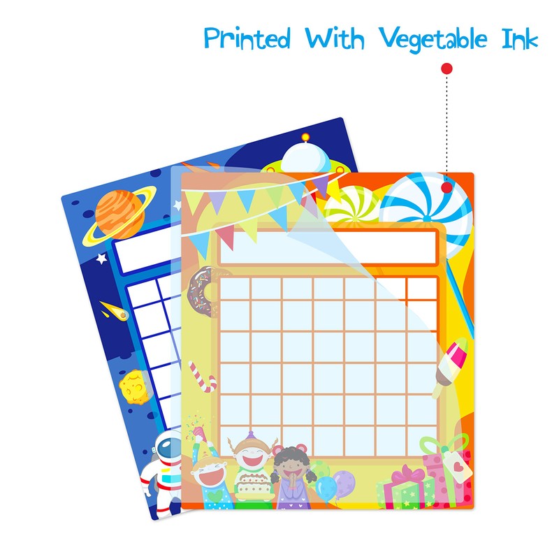 66 Pack Teacher Incentive Reward Chart with 2024 Star Stickers，2