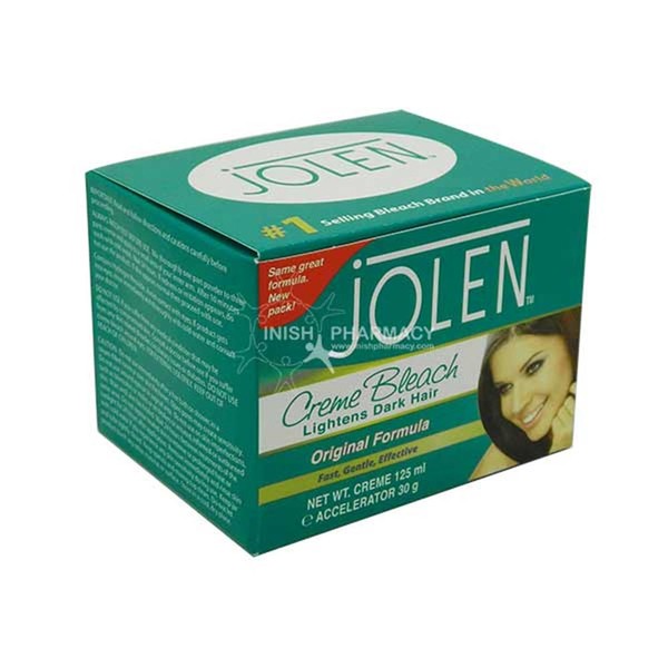 Jolen Creme Bleach Lightens Dark Hair Original Formula 125ml