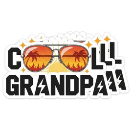 (3PCS) Grandpa Stickers – Funny Waterproof Grandpa Vinyl Stickers for Cars Laptops Water Bottles Mugs Hard Hat Garage – Gift for Grandpa Papa Dad 3 Inch (Cool Grandpa)